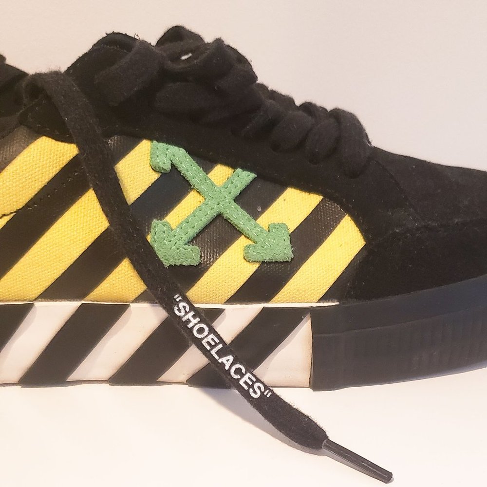 OFF-WHITE Vulc Low 'Black Yellow Green'